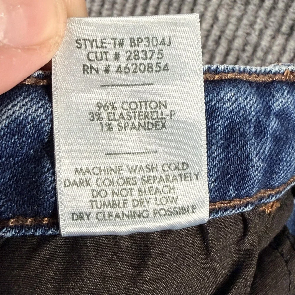 Just Black Denim Straight Jeans Womens 26 Blue Wash High Rise Distressed Raw Hem